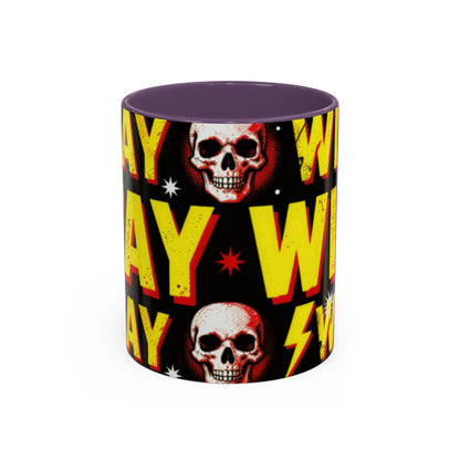 Wild Skull Coffee Mug — Bold Retro "Wild" Design, 11/15oz Accent Ceramic