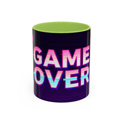 Game Over Coffee Mug — Retro Pixel Arcade Accent Mug (11/15oz)