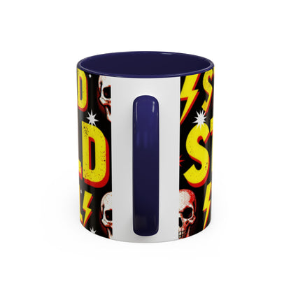 Wild Skull Coffee Mug — Bold Retro "Wild" Design, 11/15oz Accent Ceramic