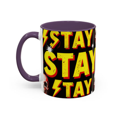 Wild Skull Coffee Mug — Bold Retro "Wild" Design, 11/15oz Accent Ceramic
