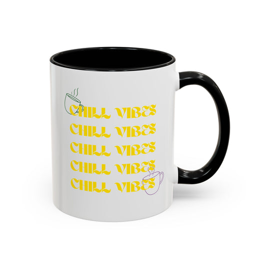Chill Vibes Accent Coffee Mug — 11/15oz