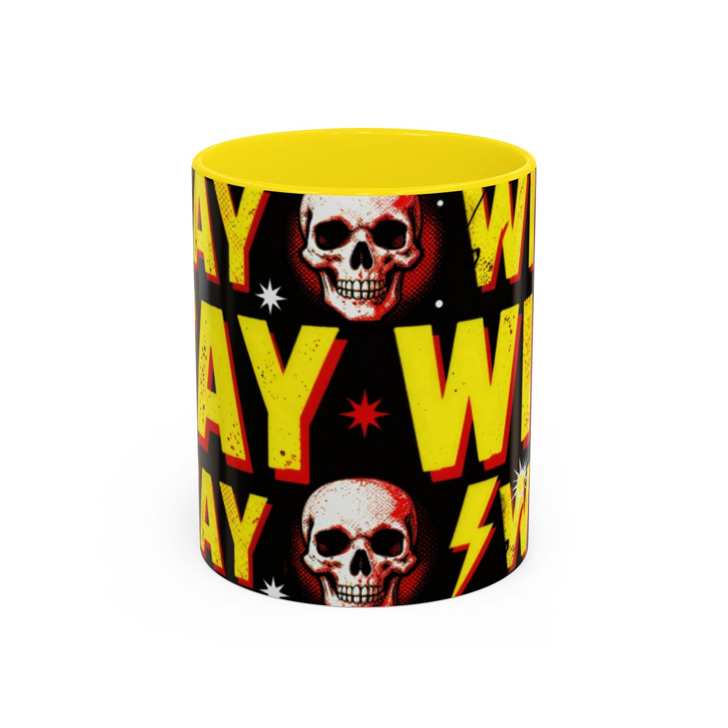 Wild Skull Coffee Mug — Bold Retro "Wild" Design, 11/15oz Accent Ceramic