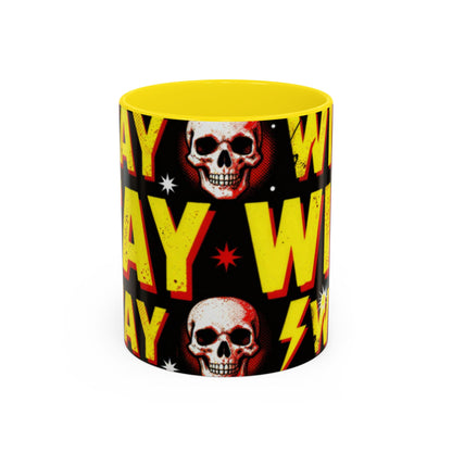 Wild Skull Coffee Mug — Bold Retro "Wild" Design, 11/15oz Accent Ceramic