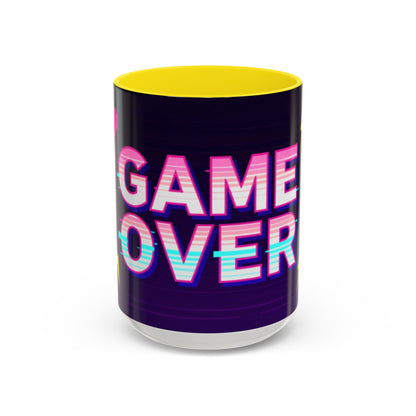 Game Over Coffee Mug — Retro Pixel Arcade Accent Mug (11/15oz)