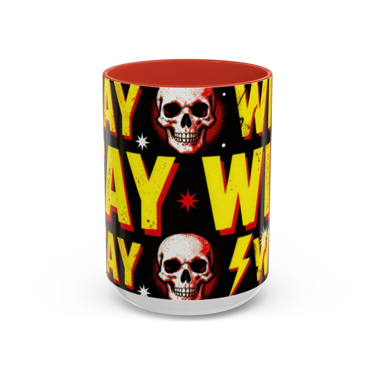 Wild Skull Coffee Mug — Bold Retro "Wild" Design, 11/15oz Accent Ceramic