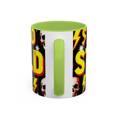 Wild Skull Coffee Mug — Bold Retro "Wild" Design, 11/15oz Accent Ceramic
