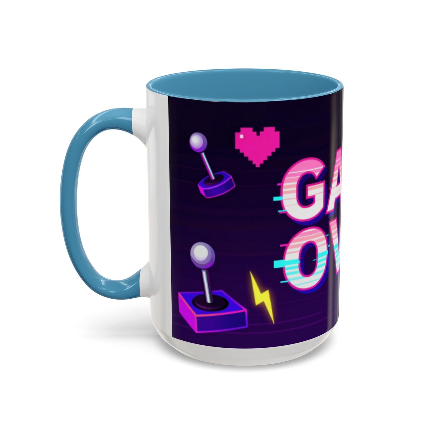 Game Over Coffee Mug — Retro Pixel Arcade Accent Mug (11/15oz)