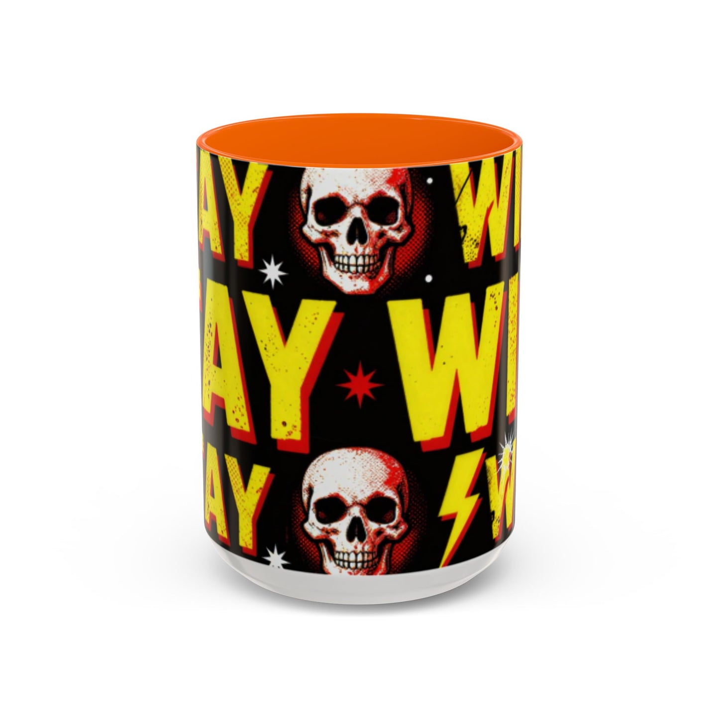 Wild Skull Coffee Mug — Bold Retro "Wild" Design, 11/15oz Accent Ceramic