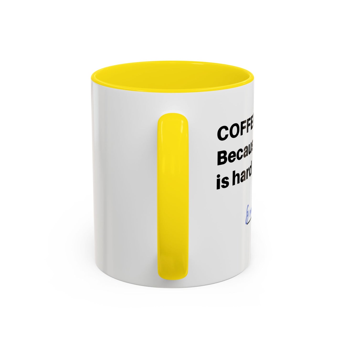 Coffee Mug - “COFFEE: Because adulting is hard” Accent Mug (11/15 oz)