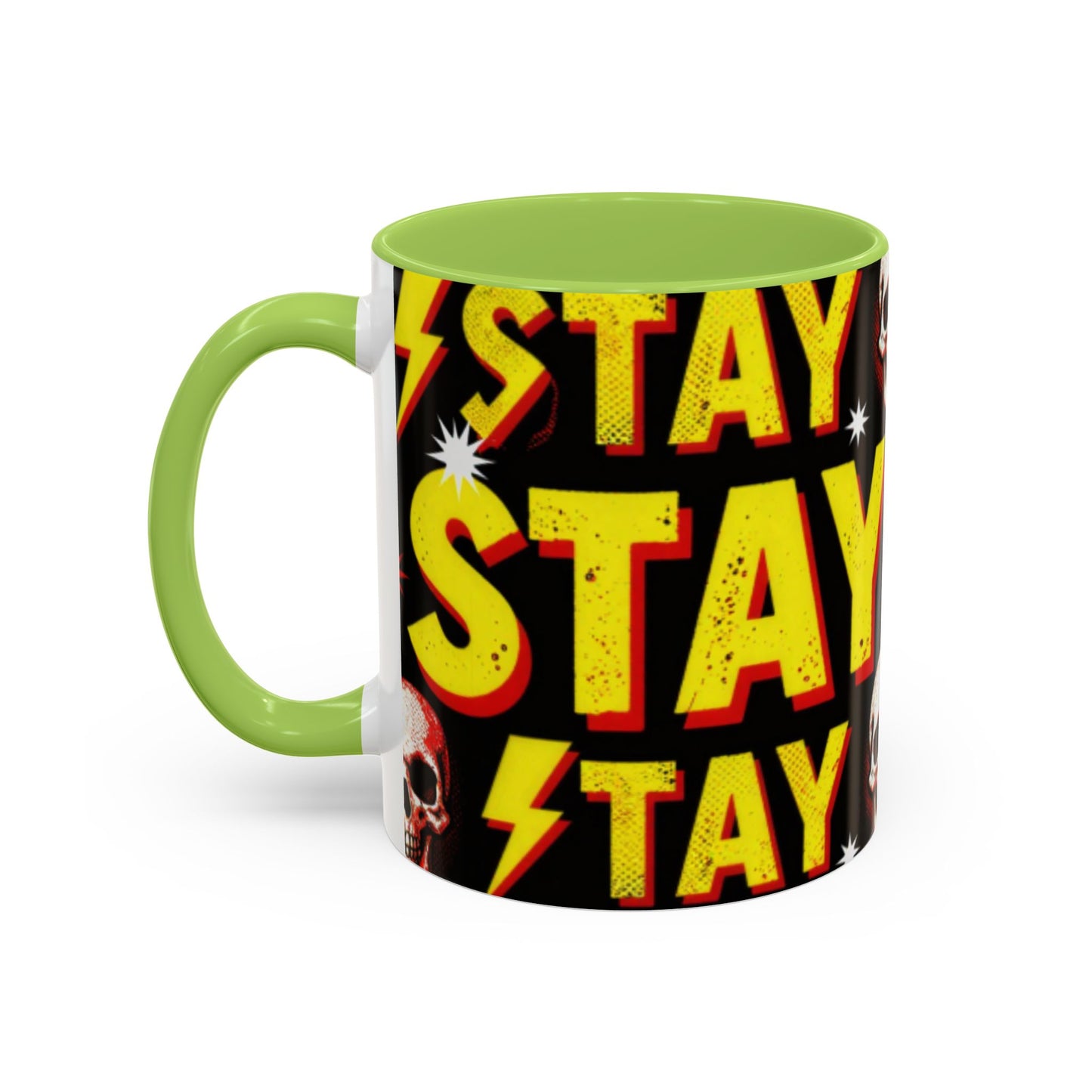 Wild Skull Coffee Mug — Bold Retro "Wild" Design, 11/15oz Accent Ceramic