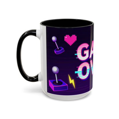 Game Over Coffee Mug — Retro Pixel Arcade Accent Mug (11/15oz)