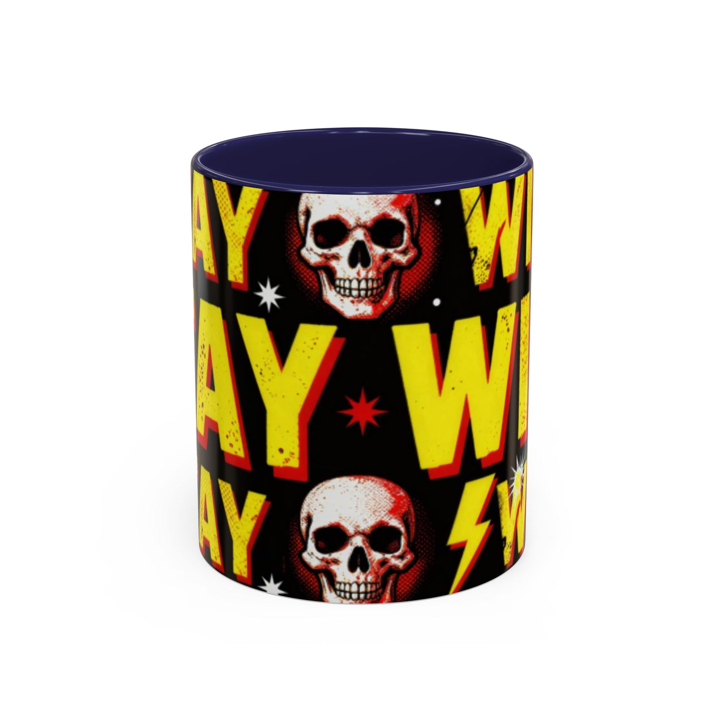 Wild Skull Coffee Mug — Bold Retro "Wild" Design, 11/15oz Accent Ceramic